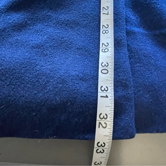 Larry Levine Wool Pea Coat | Double Breasted | Blue | Size Medium - Picture 15 of 15